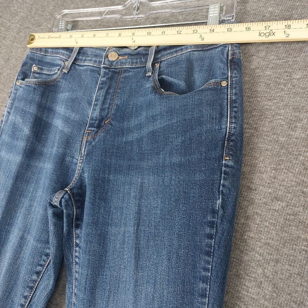 LEVI'S 505 STRAIGHT JEANS WOMENS BLUE MEDIUM WASH DENIM PANTS SIZE 10 30×32 - Picture 4 of 7